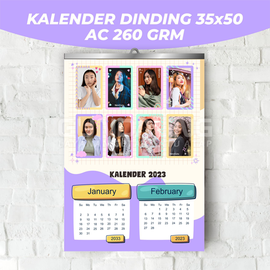 Kalender Dinding 35 x 50 CM AC 260