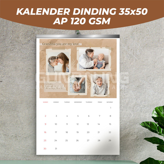 Kalender Dinding 35 x 50 CM AP 120