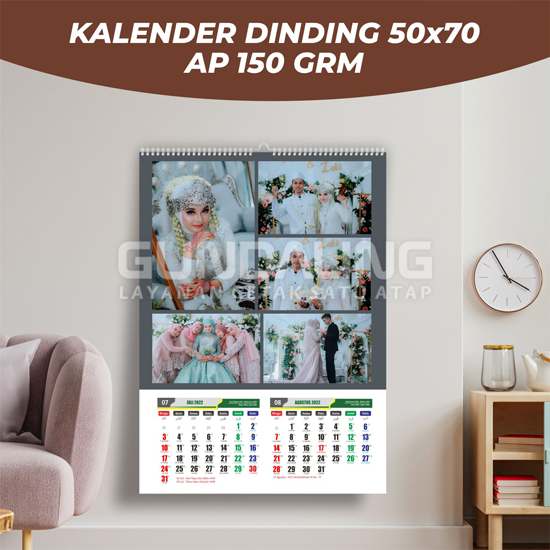 Kalender Dinding 50 x 70 CM AP 150