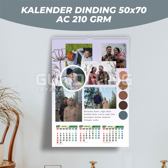 Kalender Dinding 50 x 70 CM AC 210