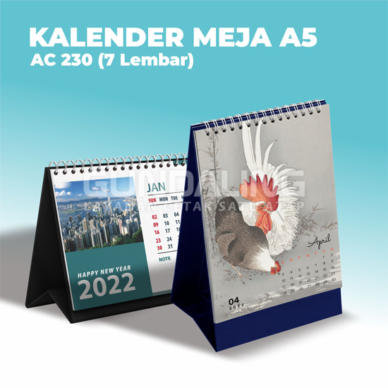 Kalender Meja  A5 AC 230 (7 Lembar)