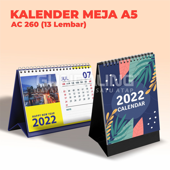 Kalender Meja A5 AC260 (13 Lembar)
