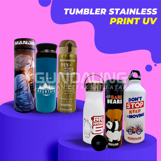 Tumbler Stainless Print UV