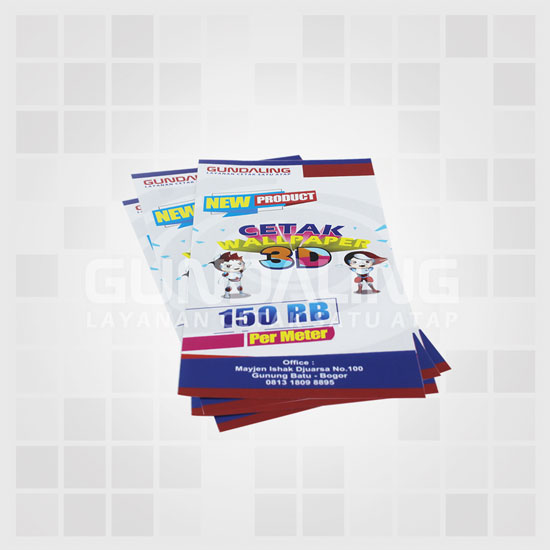 Brosur 1/3 A4 Art Carton 210