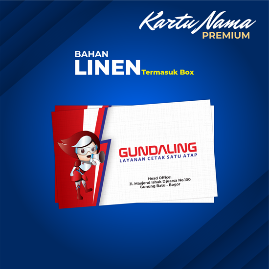 Kartu Nama Linen
