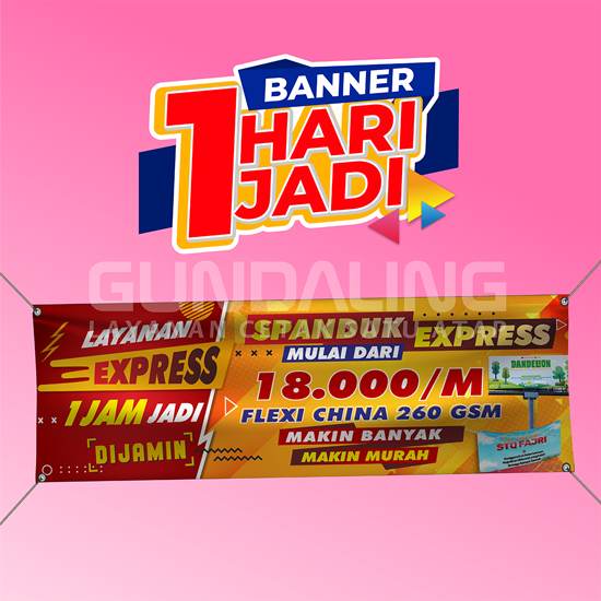 Cetak Banner 1 Hari Jadi