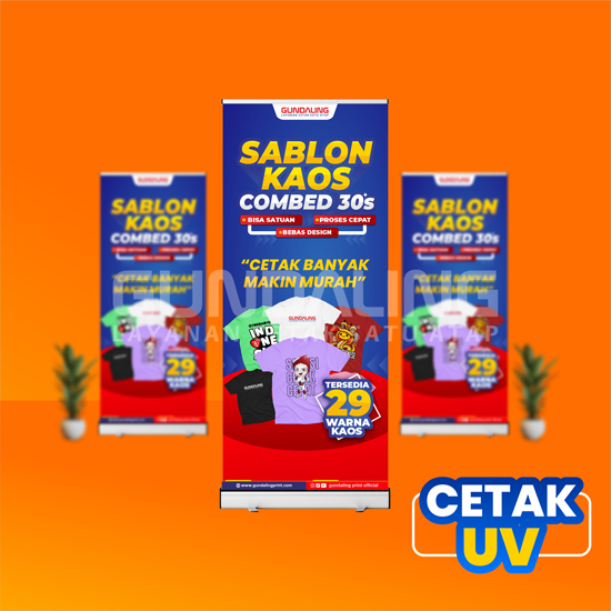Roll Up Banner 150x200 Resolusi Tinggi-Cetak UV